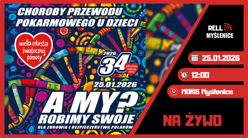 34. Finał Wielkiej Orkiestry Świątecznej Pomocy w Myślenicach
